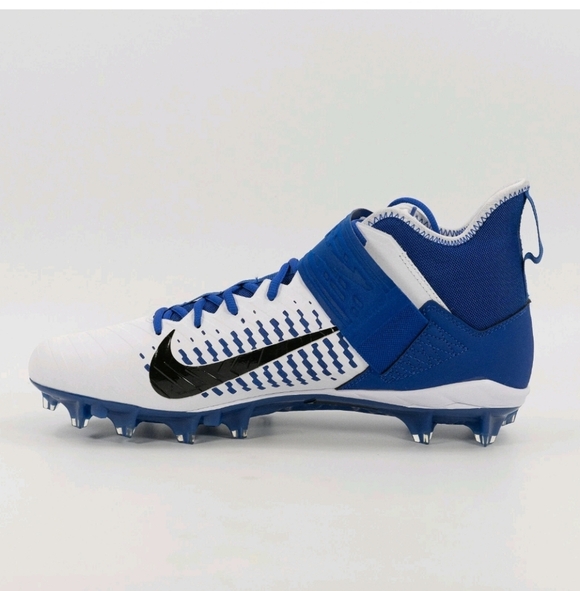 Nike Alpha Menace Pro 2 Mid White Team Royal BV3945-101 Football Cleats size 13 main image 5